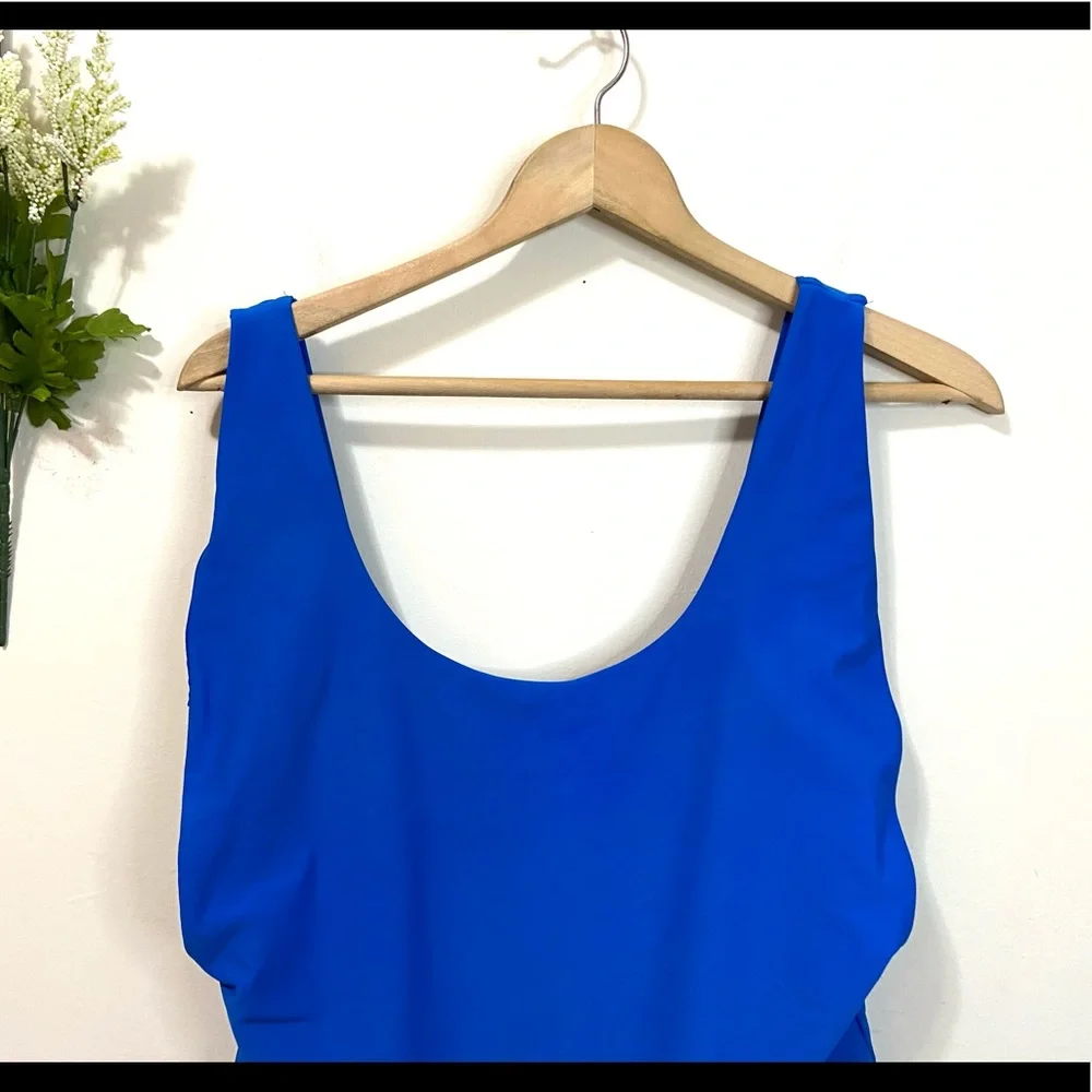 AERIE One Piece Swimsuit Plunge Sides High Cut 2X - Picture 4 of 13